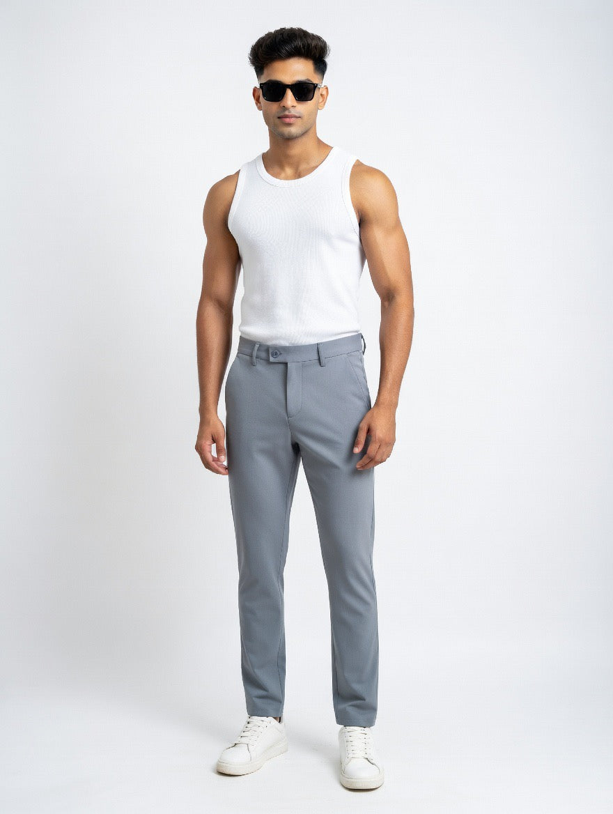 Slim Fit Tailored Chino Trousers