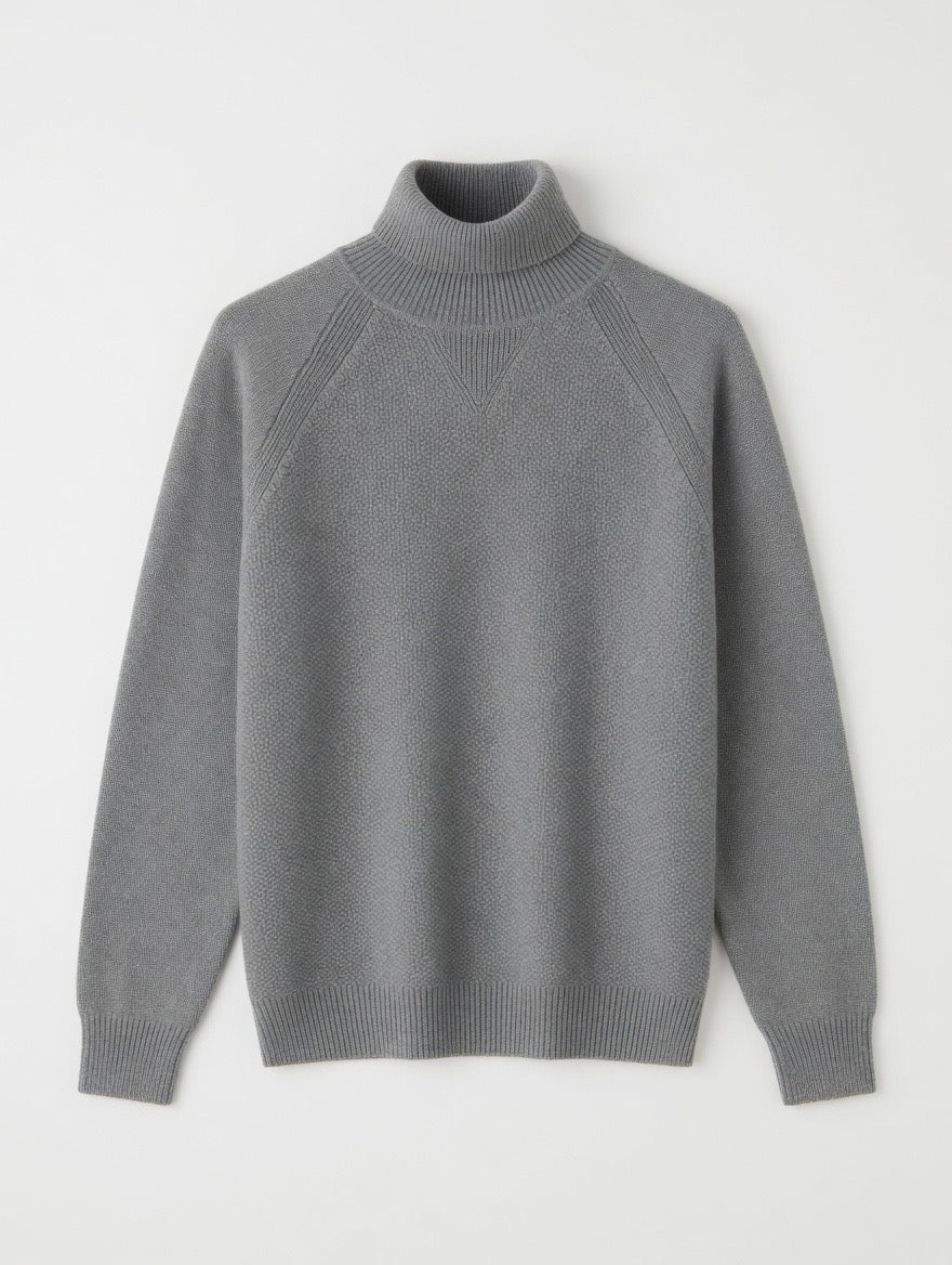 Premium Ribbed Turtleneck Sweater