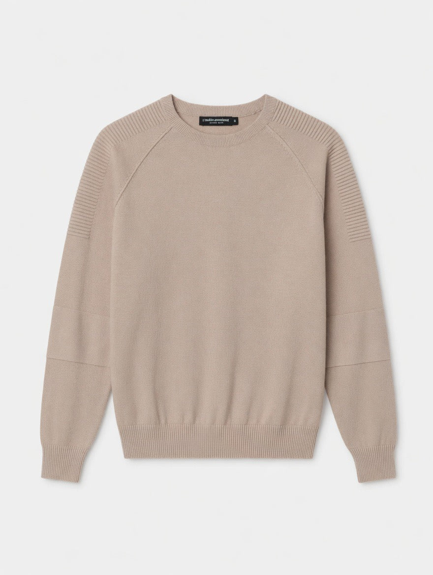 Premium Ribbed Crew Neck Sweater