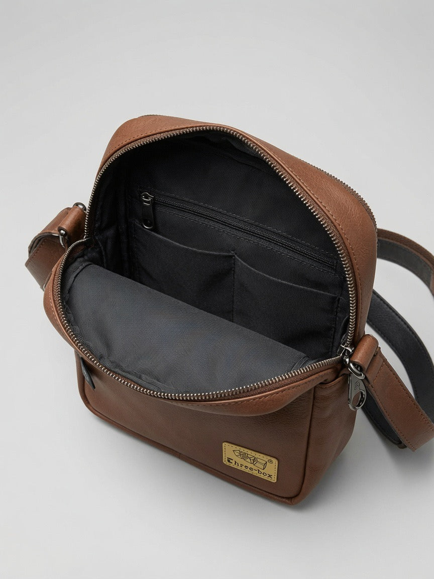 Three-Box Premium Crossbody Bag