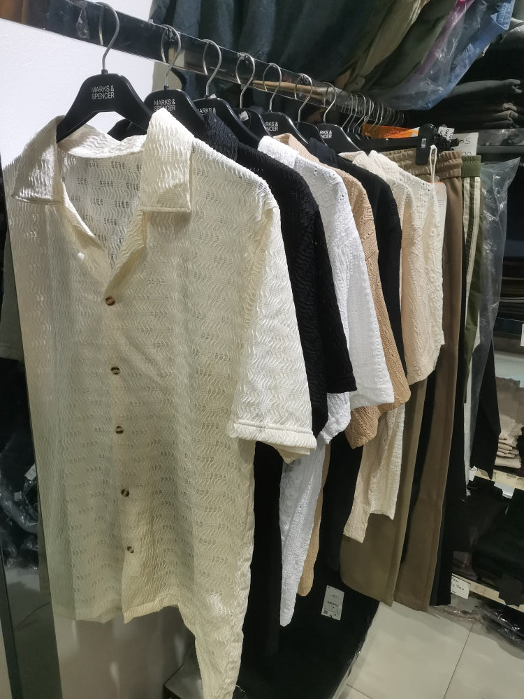 Crochet oversized shirts