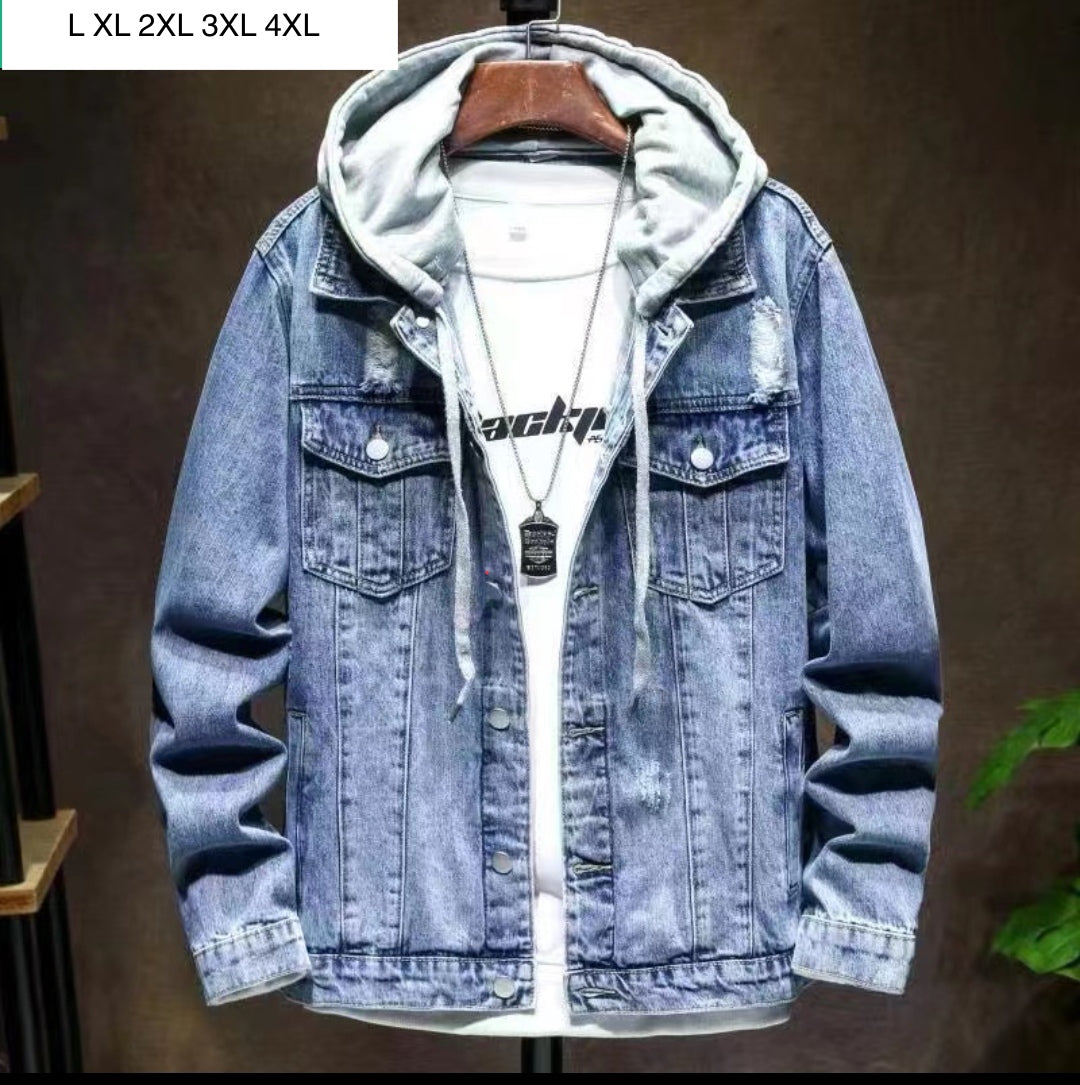 Denim Jacket with removeable hood