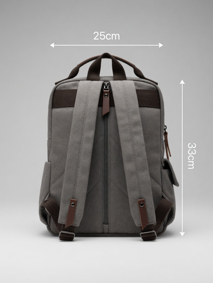 Premium Canvas Structured Backpack