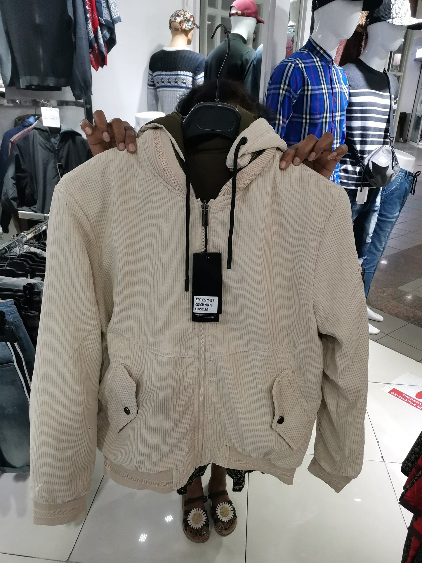 Corduroy Reversible Bomber Jacket