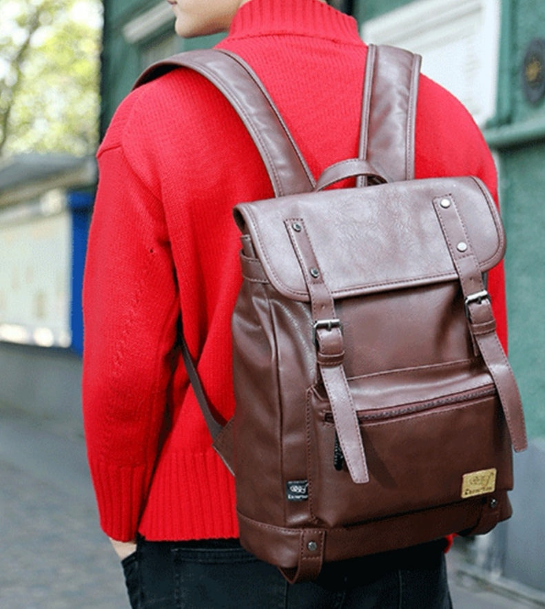 Faux leather Backpack