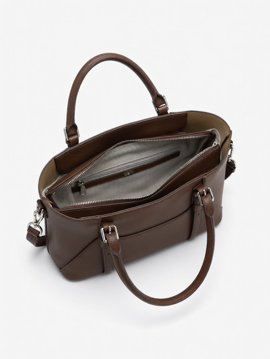 Premium Pebbled Structured Tote Bag