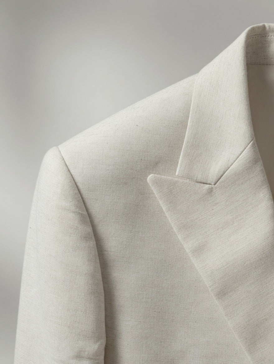 Off-White Linen Look Blazer
