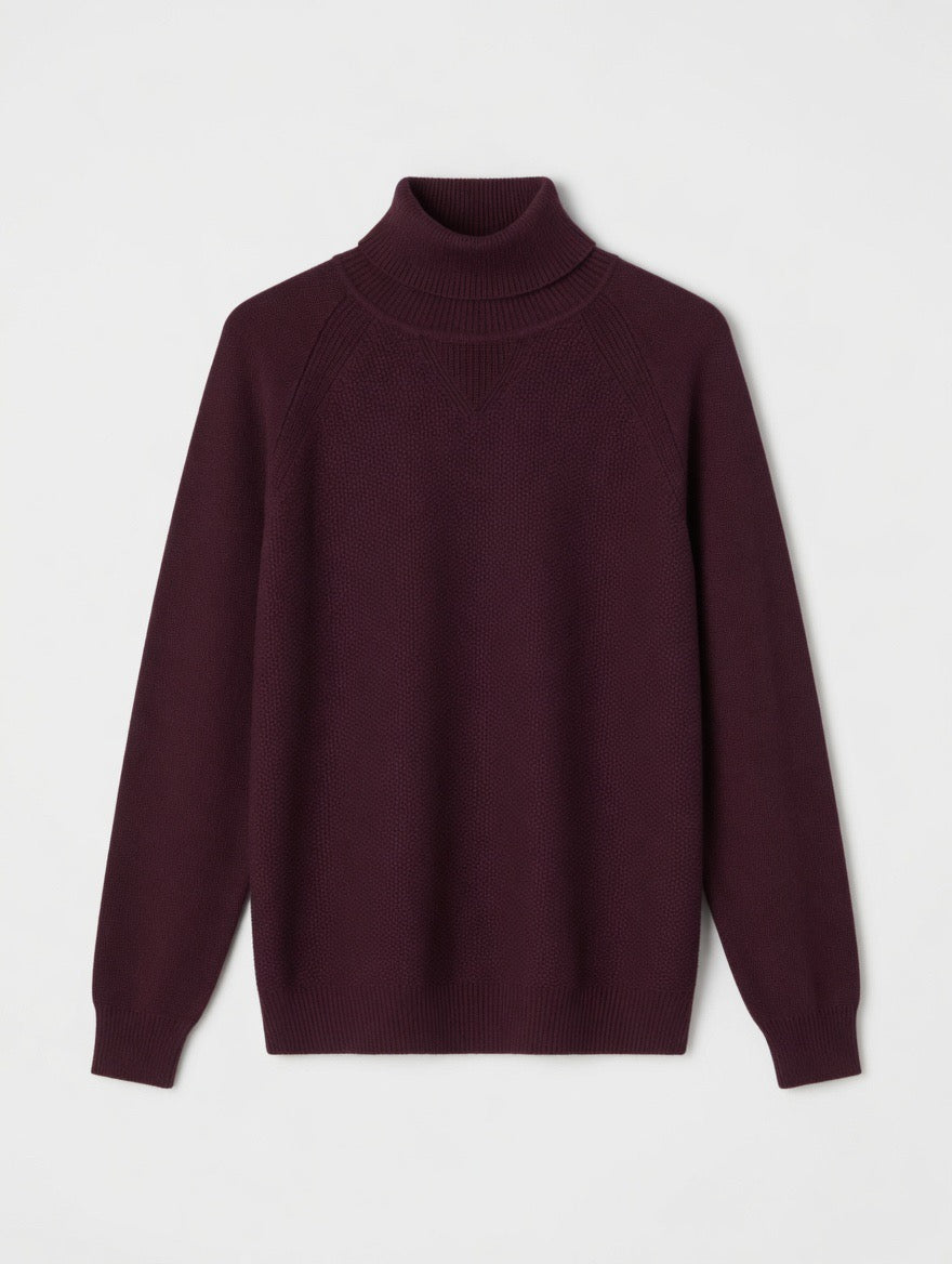 Premium Ribbed Turtleneck Sweater