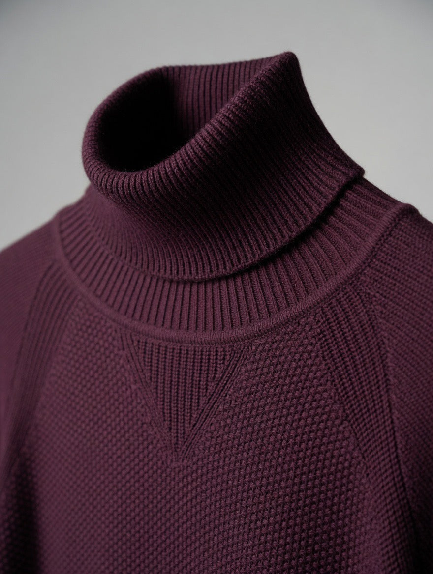 Premium Ribbed Turtleneck Sweater
