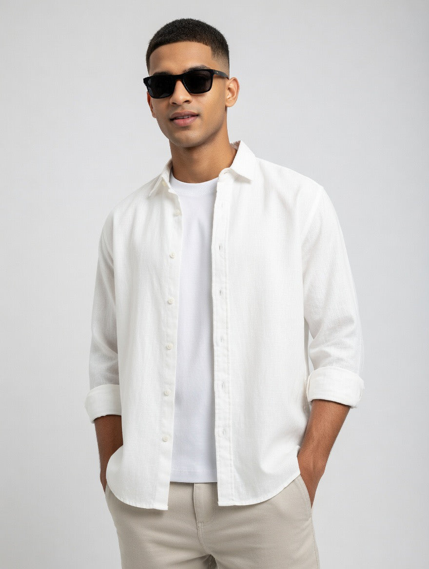 Linen Button-Down Shirt