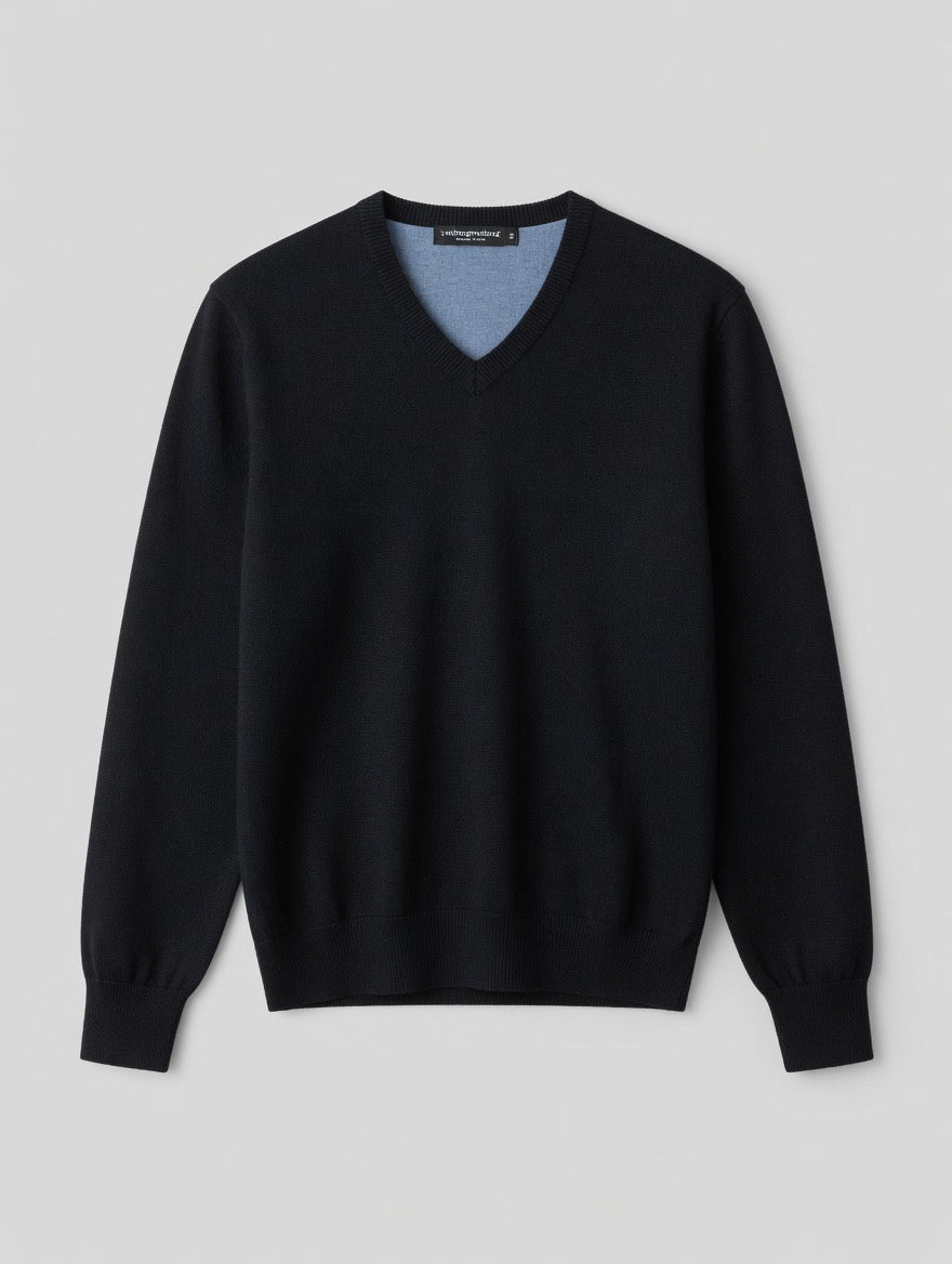 V-Neck Knit Sweater