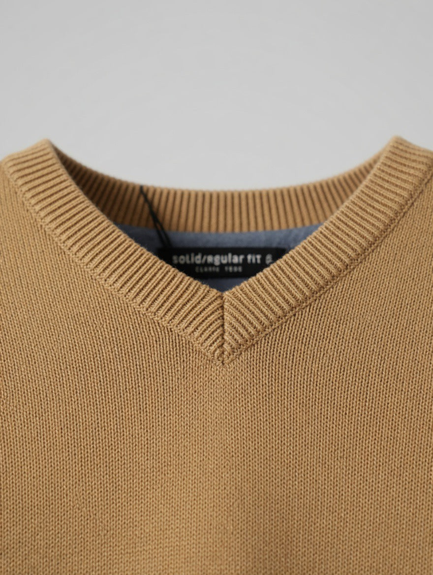 V-Neck Knit Sweater