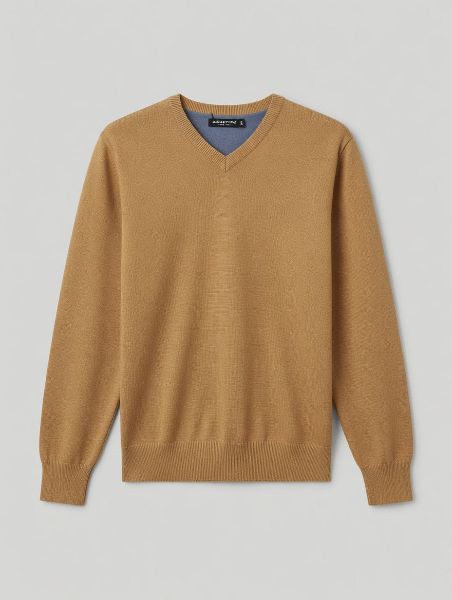 V-Neck Knit Sweater