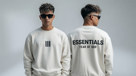 Essentials Ethnic Print Crew Sweater