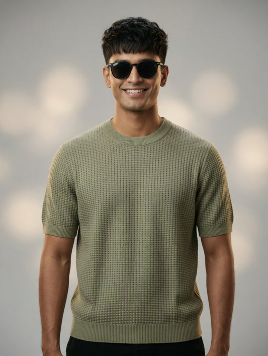 Waffle Knit Sweater