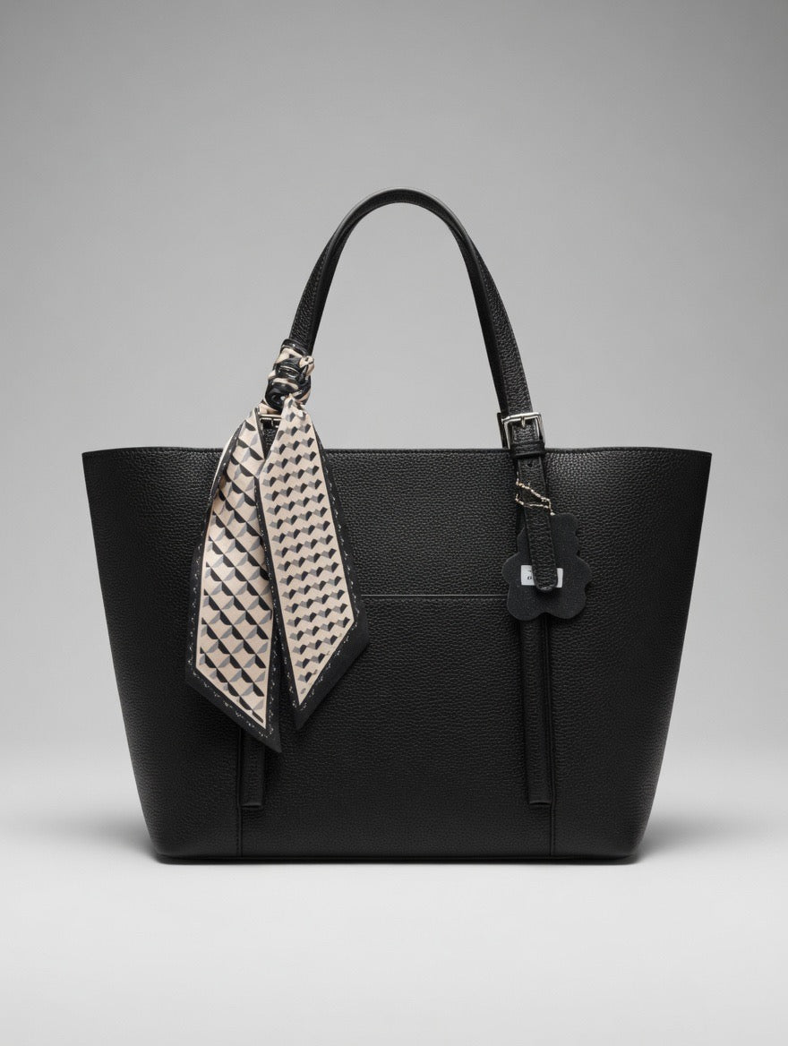Premium Pebbled Structured Tote Bag