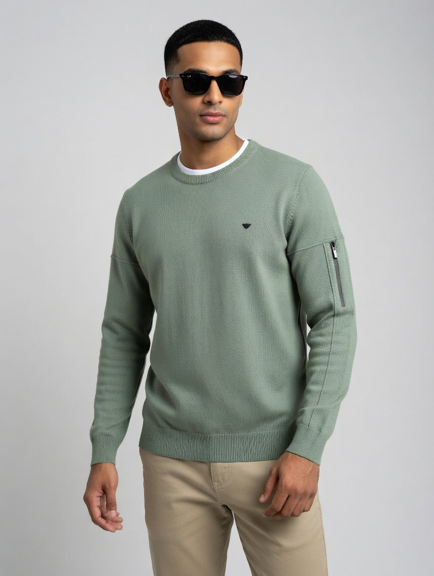 MA1 Crew Neck Knit Sweater
