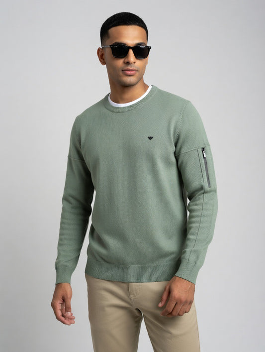 MA1 Crew Neck Knit Sweater