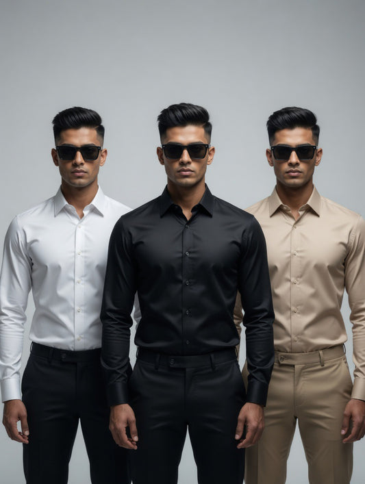 Premium Formal Cotton-Stretch Shirts