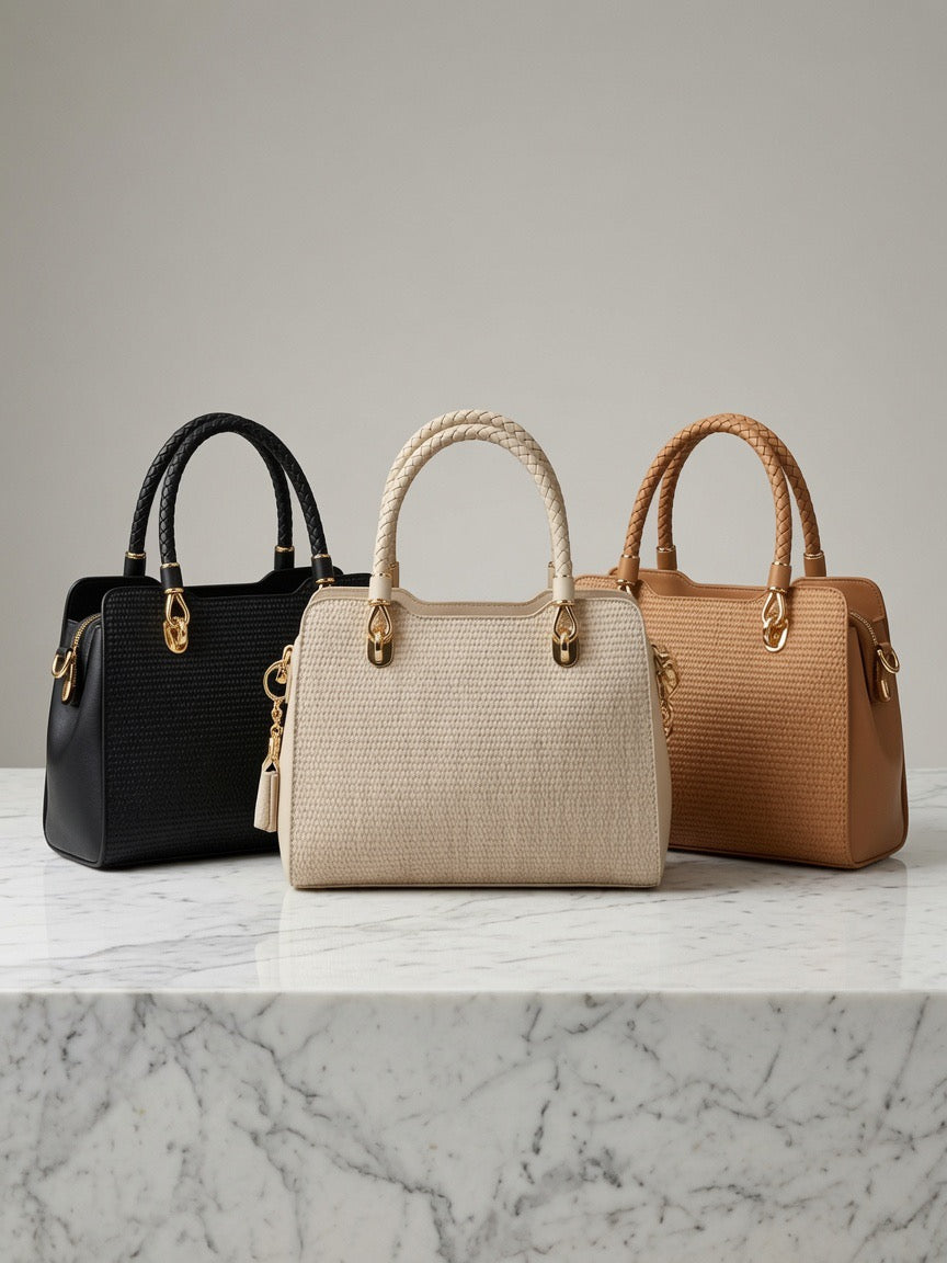 Luxury Woven Tote Bag