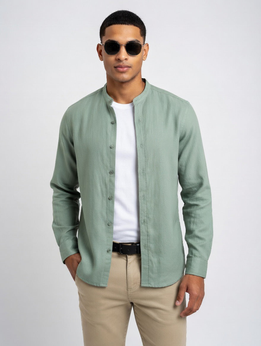 Linen Button-Down Shirt