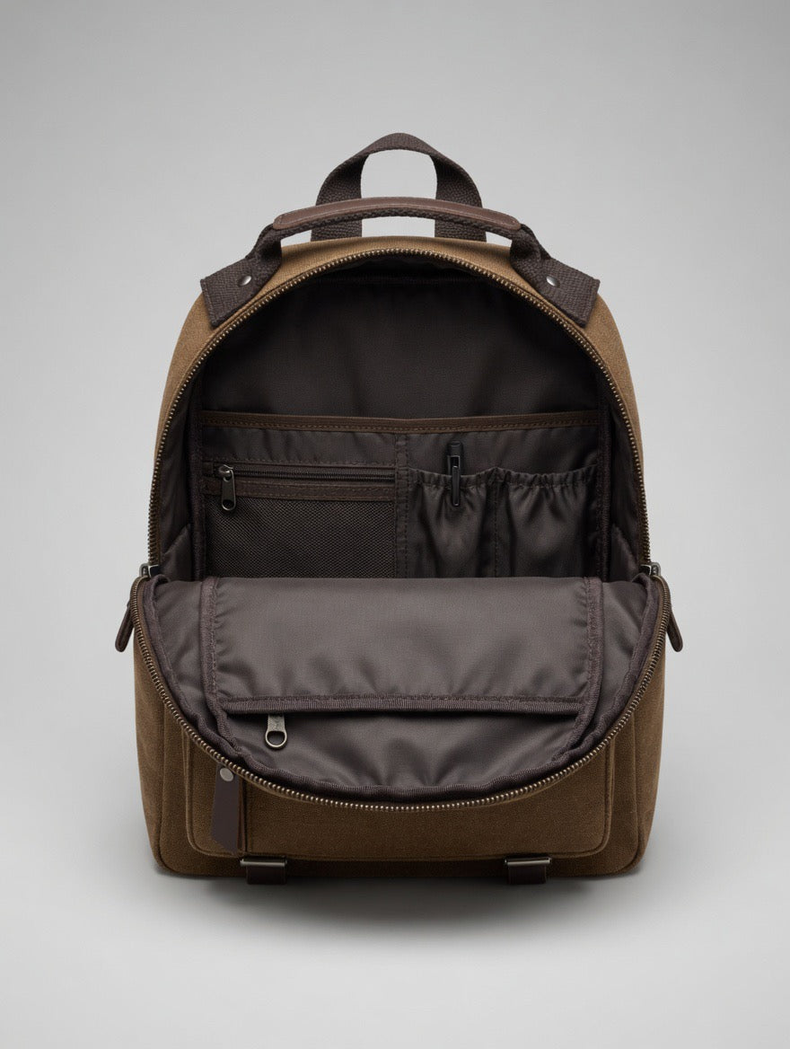 Premium Canvas Structured Backpack