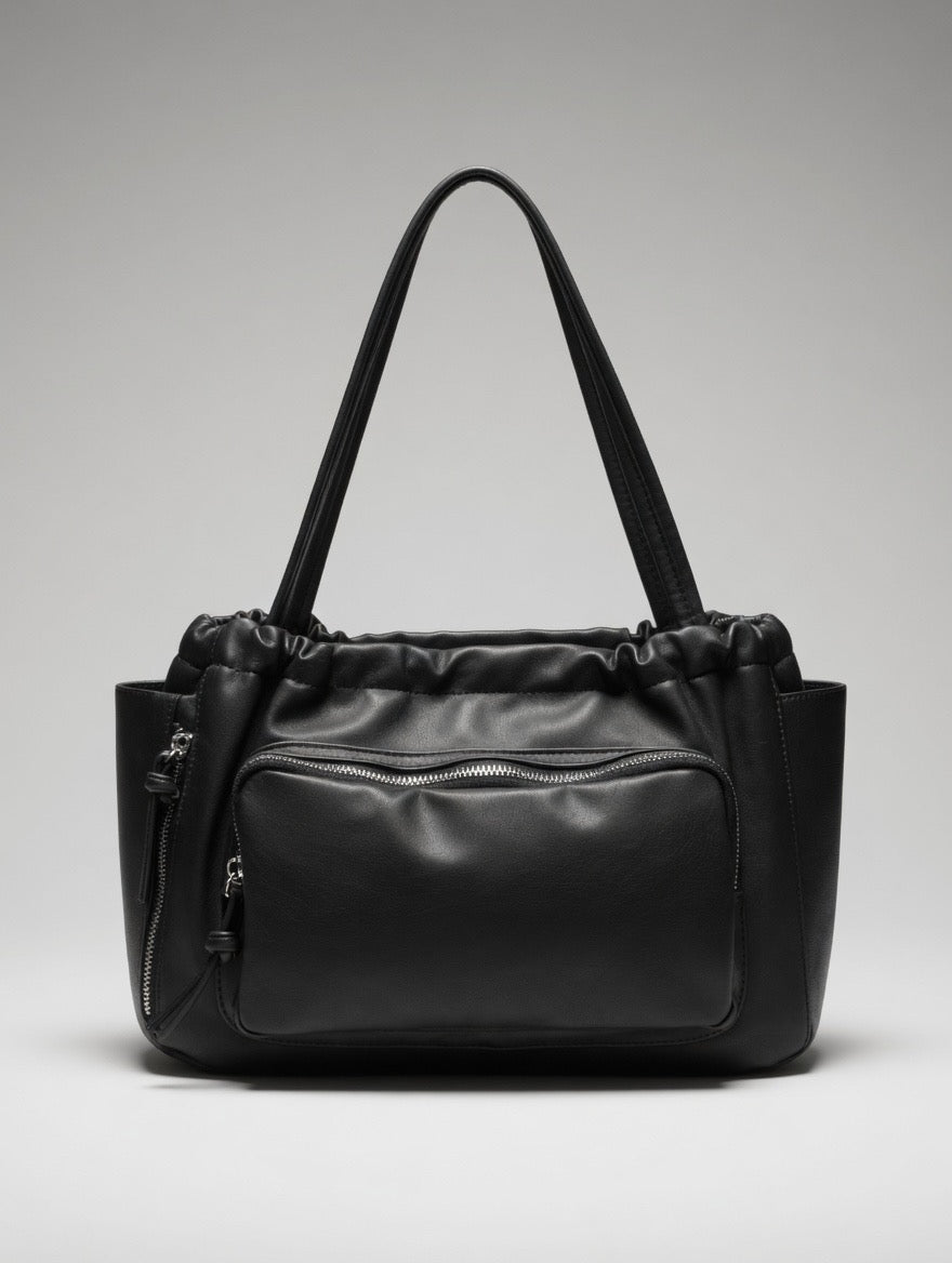 Slouchy Multi-Pocket Tote Bag