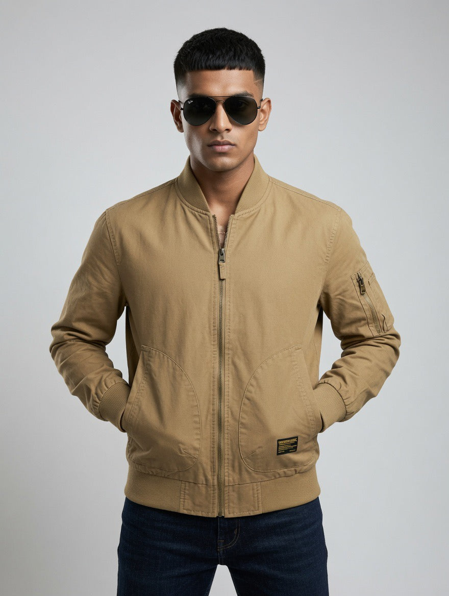 Canvas Bomber Jacket