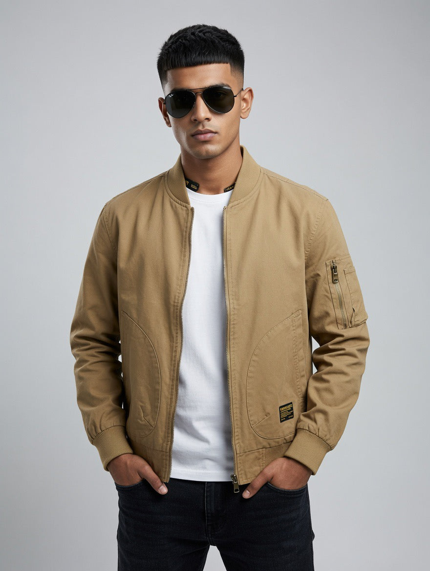 Canvas Bomber Jacket