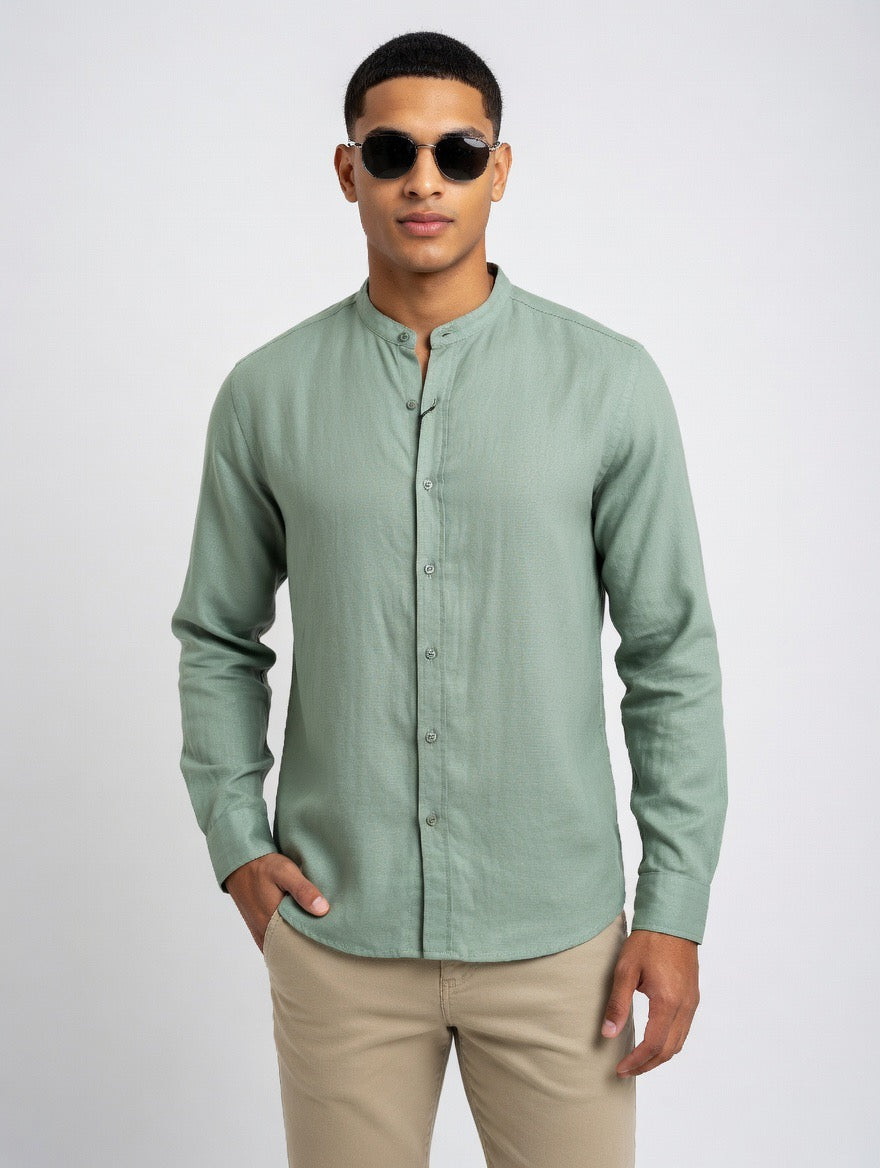 Linen Button-Down Shirt
