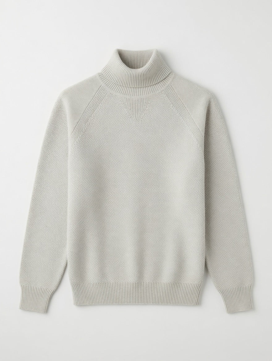 Premium Ribbed Turtleneck Sweater