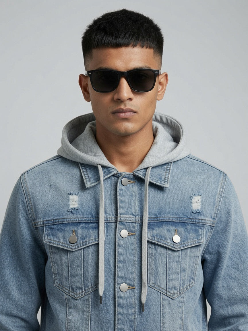 Denim Jacket with removeable hood