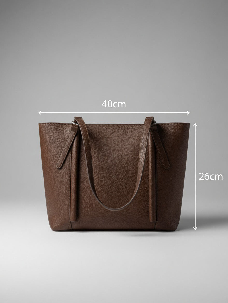 Premium Pebbled Structured Tote Bag