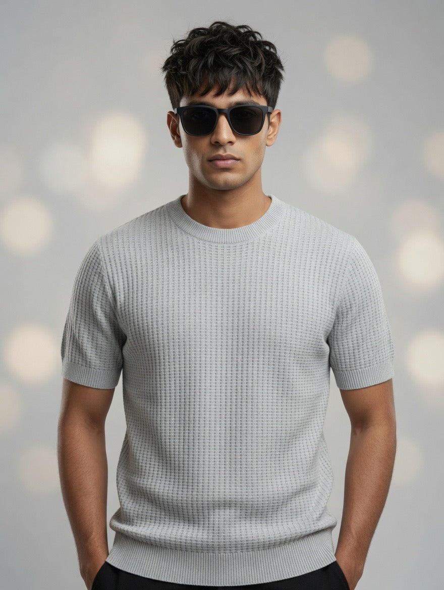 Waffle Knit Sweater