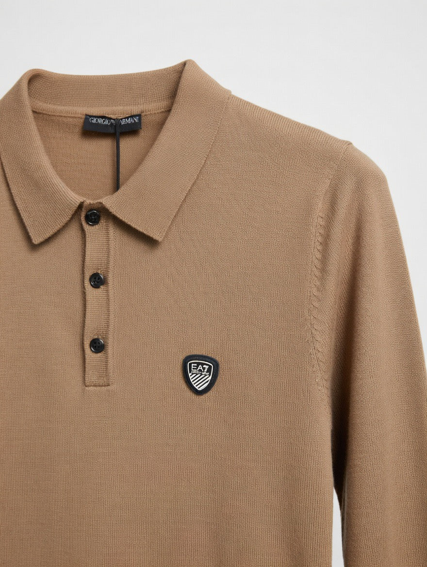 Knit Polo Sweater