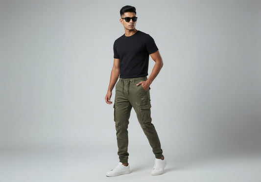 Distressed Cargo Joggers