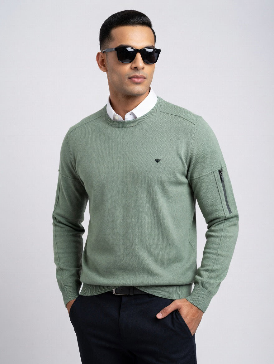 MA1 Crew Neck Knit Sweater