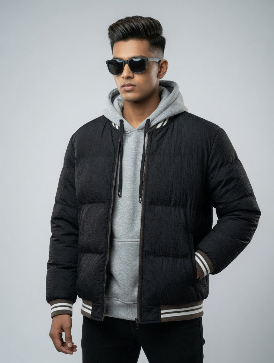 Reversible Brown Bomber Jacket