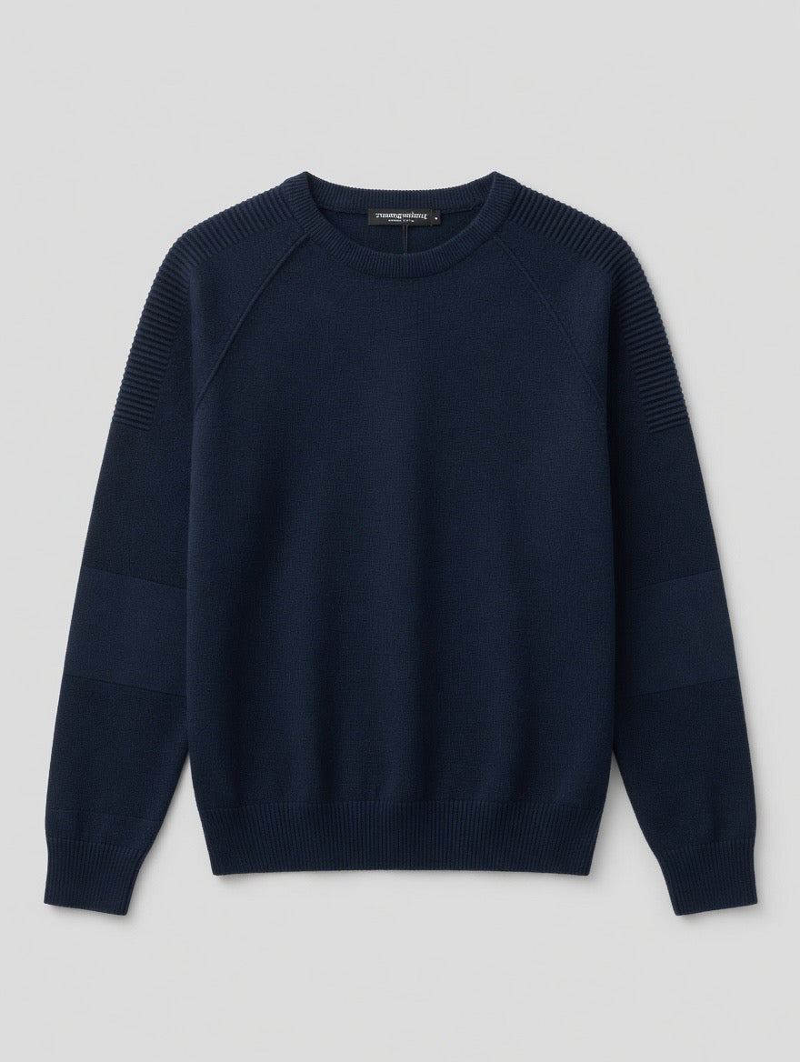 Premium Ribbed Crew Neck Sweater