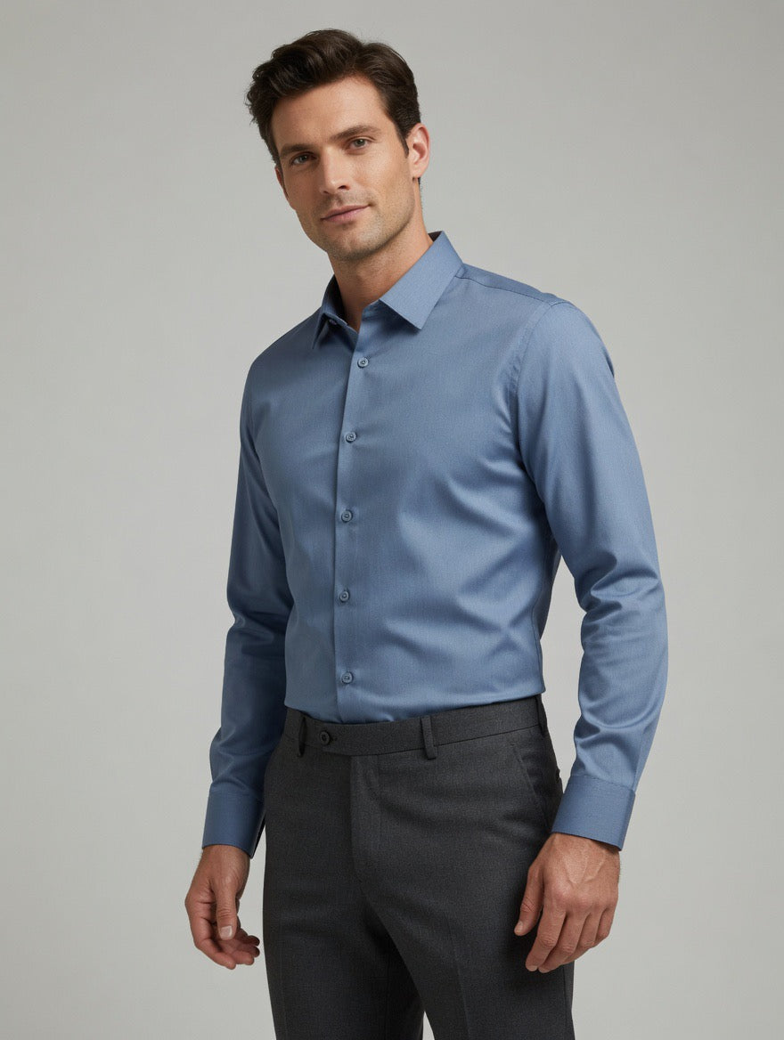 Premium Formal Cotton-Stretch Shirts