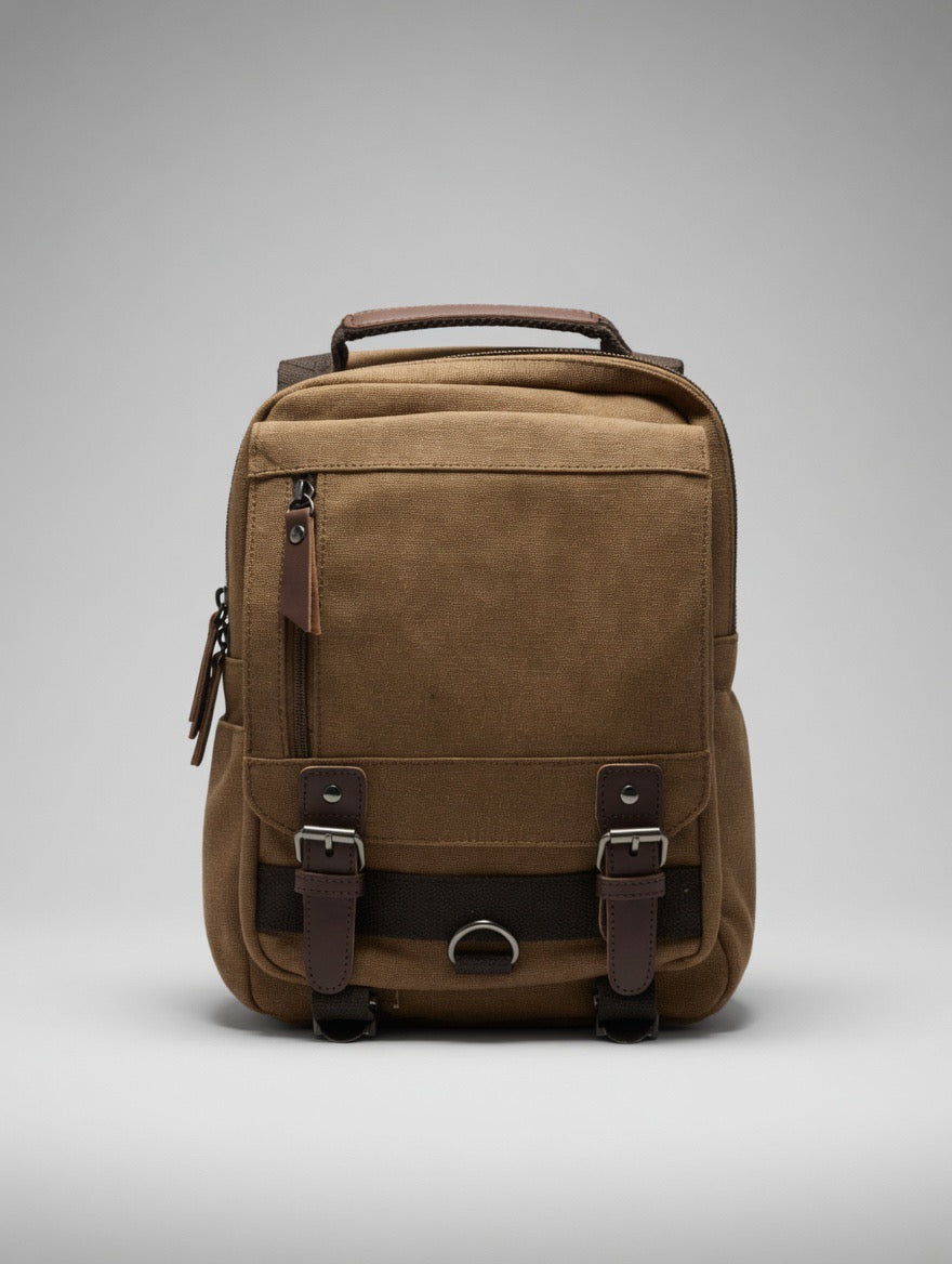 Premium Canvas Structured Backpack