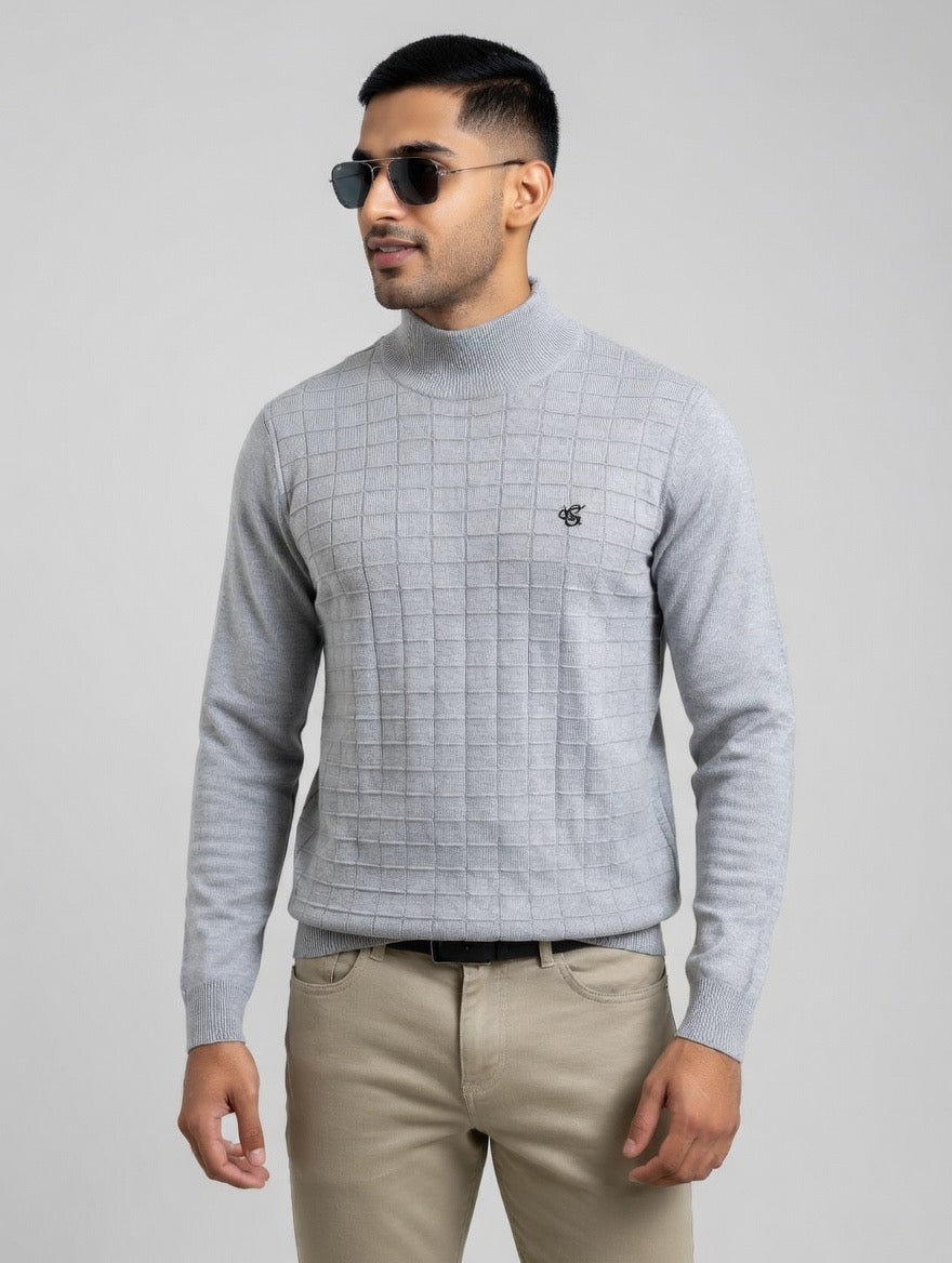 Knit mid neck Sweater