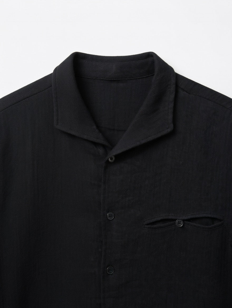 Cuban Collar Camp Shirt