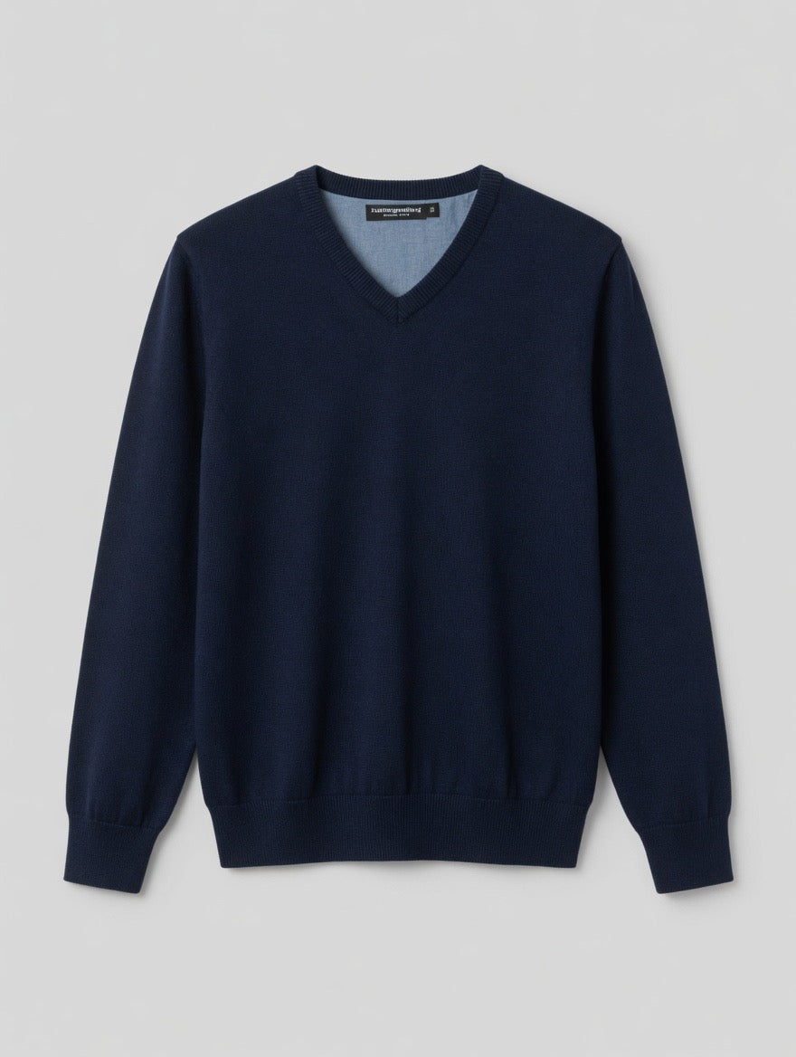 V-Neck Knit Sweater