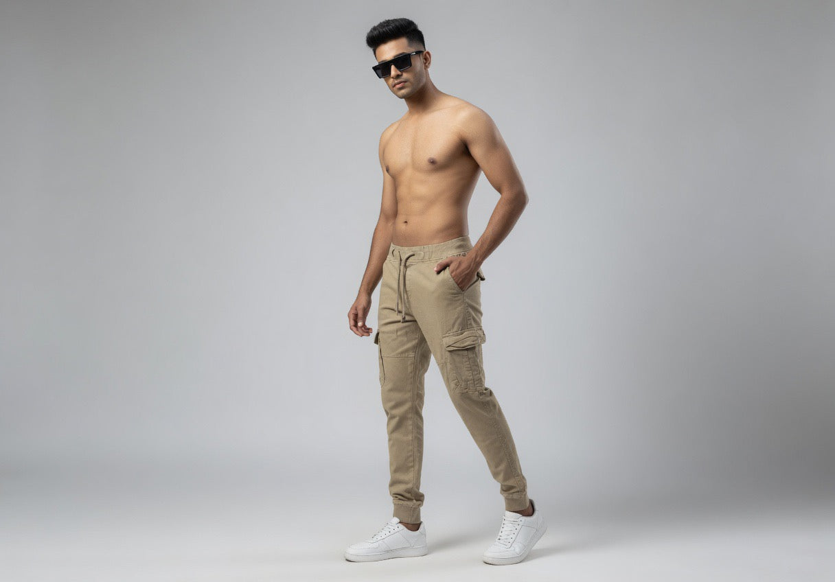 Distressed Cargo Joggers