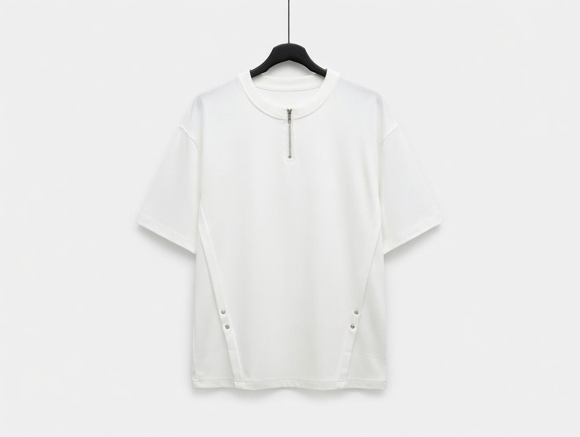 Oversized Quarter-Zip T-Shirt