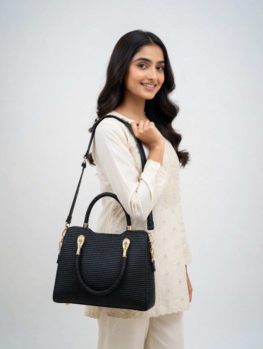 Woven Texture Tote Bag