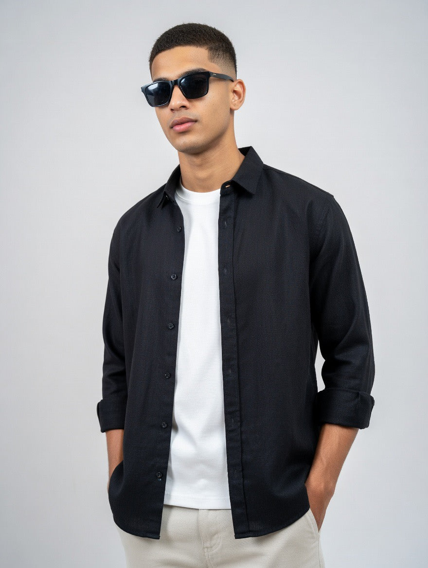 Linen Button-Down Shirt