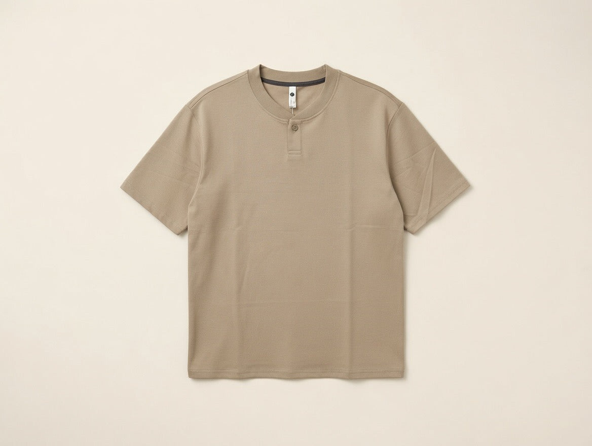 Oversized Bomber collar Relaxed T shirt