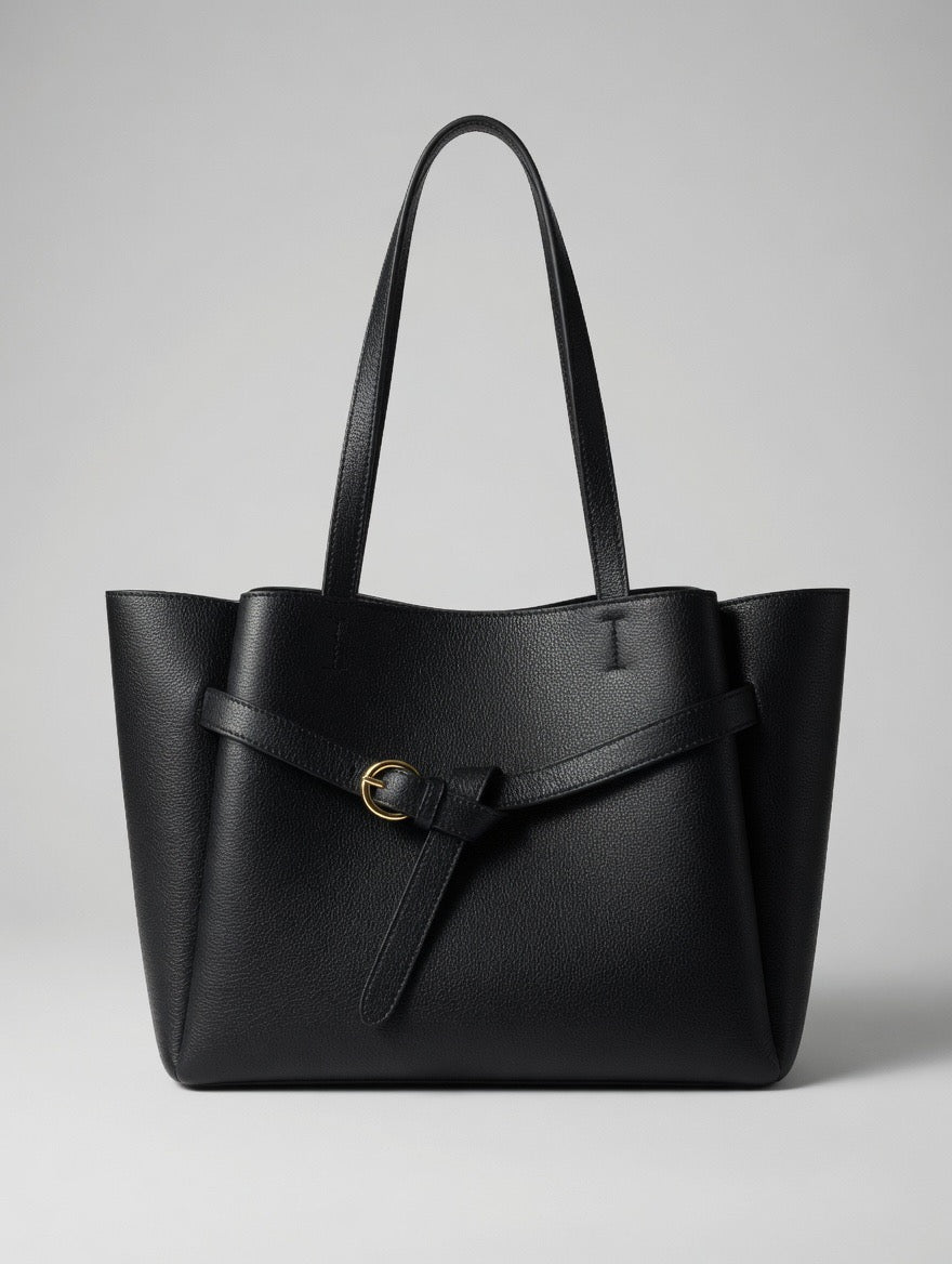 Signature Structured Belt Tote Bag